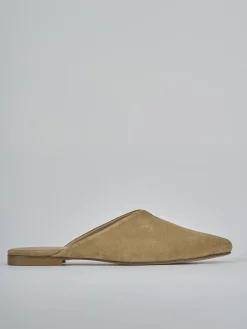 Outlet Sabot tacco 1cm camoscio Donna Sabot