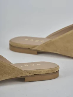 Outlet Sabot tacco 1cm camoscio Donna Sabot