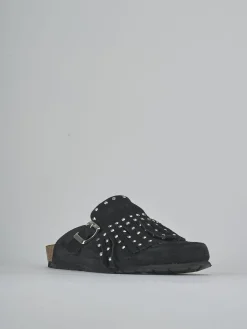 Hot Sabot tacco 1cm camoscio Donna Sabot