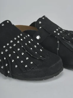 Hot Sabot tacco 1cm camoscio Donna Sabot