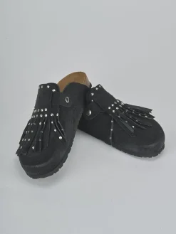 Hot Sabot tacco 1cm camoscio Donna Sabot