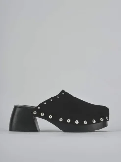 Sabot tacco 7cm camoscio Donna Sabot