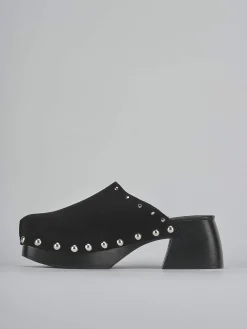 Sabot tacco 7cm camoscio Donna Sabot