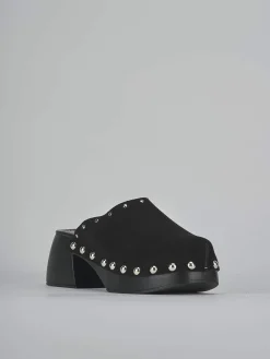 Sabot tacco 7cm camoscio Donna Sabot