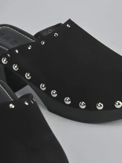 Sabot tacco 7cm camoscio Donna Sabot