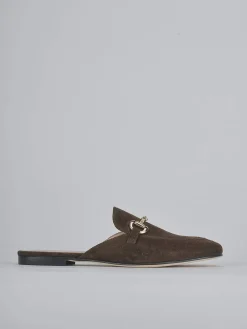 Outlet Sabot tacco 1cm camoscio testa Donna Sabot