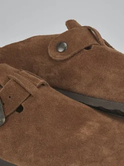 Outlet Sabot tacco 1cm camoscio testa Donna Sabot