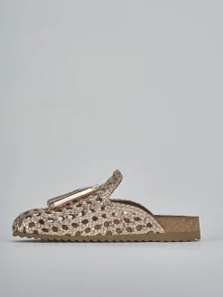 Clearance Sabot tacco 1cm laminato Donna Sabot