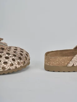 Clearance Sabot tacco 1cm laminato Donna Sabot