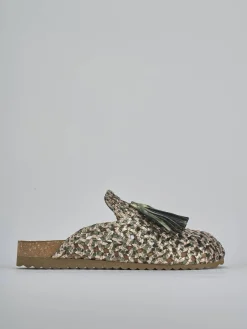 Clearance Sabot tacco 1cm laminato Donna Sabot