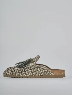 Clearance Sabot tacco 1cm laminato Donna Sabot