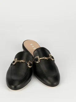 Clearance Sabot tacco 1cm pelle Donna Sabot