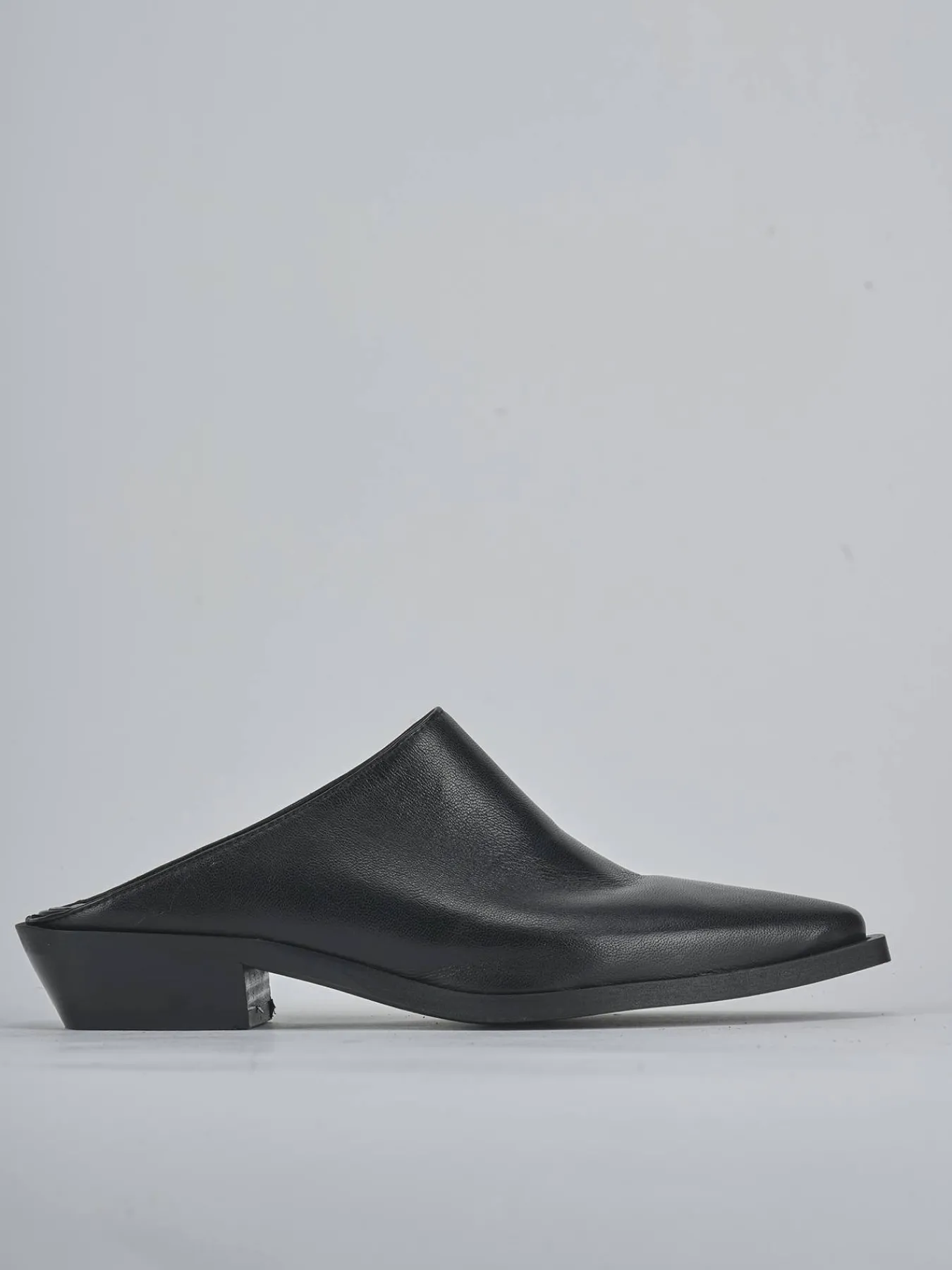 Sale Sabot tacco 3cm pelle Donna Sabot