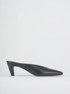 Discount Sabot tacco 5cm pelle Donna Sabot