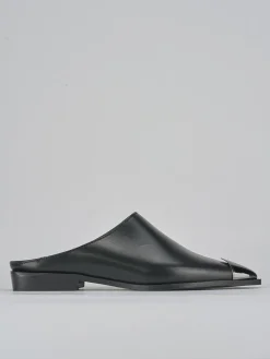 Sabot tacco 1cm pelle Donna Sabot