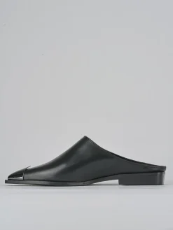 Sabot tacco 1cm pelle Donna Sabot