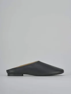 Clearance Sabot tacco 1cm pelle Donna Sabot