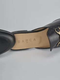 Discount Sabot tacco 1cm pelle Donna Sabot