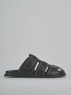 Hot Sabot tacco 1cm pelle Donna Sabot