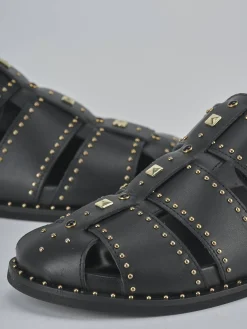 Hot Sabot tacco 1cm pelle Donna Sabot