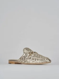 Clearance Sabot tacco 1cm pelle Donna Sabot