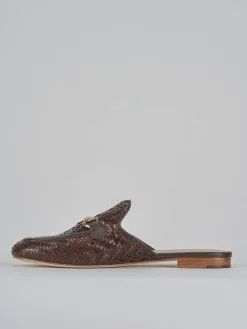 Online Sabot tacco 1cm pelle testa Donna Sabot