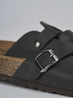 Sale Sabot tacco 1cm pelle testa Donna Sabot