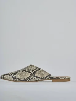 Online Sabot tacco 1cm pitone Donna Sabot