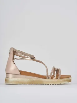 Best Sandali tacco 4 cm pelle Donna Sandali Zeppa