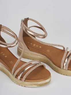 Best Sandali tacco 4 cm pelle Donna Sandali Zeppa