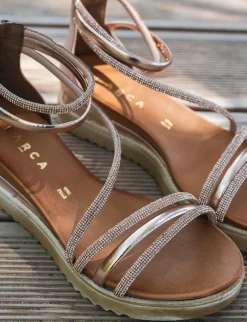 Best Sandali tacco 4 cm pelle Donna Sandali Zeppa