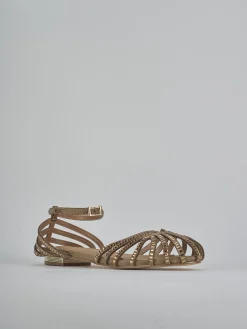 New Sandali tacco 1cm camoscio sostenible Donna Sandali Tacco Basso