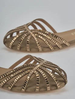 New Sandali tacco 1cm camoscio sostenible Donna Sandali Tacco Basso