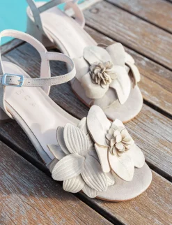 New Sandali tacco 3cm camoscio Donna Sandali Tacco Basso