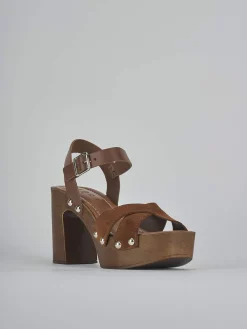 New Sandali tacco 10cm camoscio Donna Sandali Tacco Alto