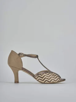 Sale Sandali tacco 7cm camoscio Donna Sandali Tacco Alto