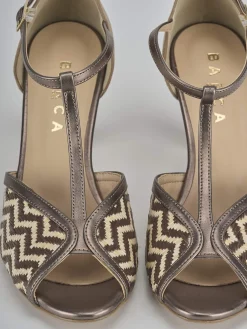 Sale Sandali tacco 7cm camoscio Donna Sandali Tacco Alto