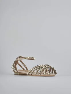 Discount Sandali tacco 1cm camoscio sostenible Donna Sandali Tacco Basso