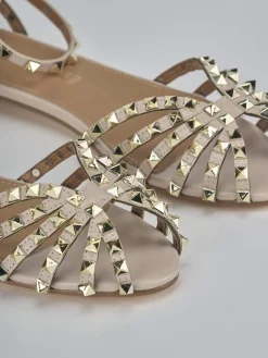 Discount Sandali tacco 1cm camoscio sostenible Donna Sandali Tacco Basso