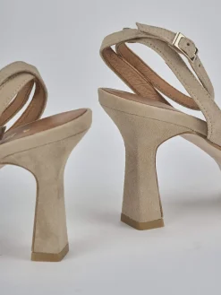 Outlet Sandali tacco 9cm camoscio Donna Sandali Tacco Alto