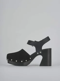 Outlet Sandali tacco 9cm camoscio Donna Sandali Tacco Alto