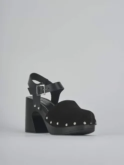 Outlet Sandali tacco 9cm camoscio Donna Sandali Tacco Alto