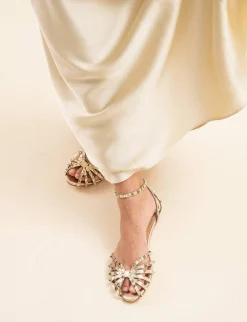 Sale Sandali tacco 1cm camoscio sostenible Donna Sandali Tacco Basso