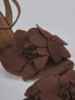 Outlet Sandali tacco 9cm camoscio testa Donna Sandali Tacco Alto