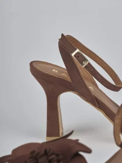 Outlet Sandali tacco 9cm camoscio testa Donna Sandali Tacco Alto