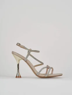 Clearance Sandali tacco 9cm glitter Donna Sandali Tacco Alto