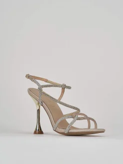 Clearance Sandali tacco 9cm glitter Donna Sandali Tacco Alto