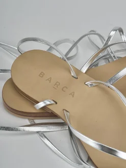 Sale Sandali tacco 1cm laminato Donna Sandali Tacco Basso