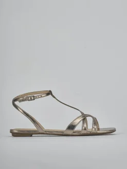 Sandali tacco 1cm laminato Donna Sandali Tacco Basso