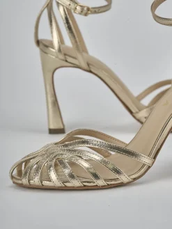 New Sandali tacco 9cm laminato Donna Sandali Tacco Alto